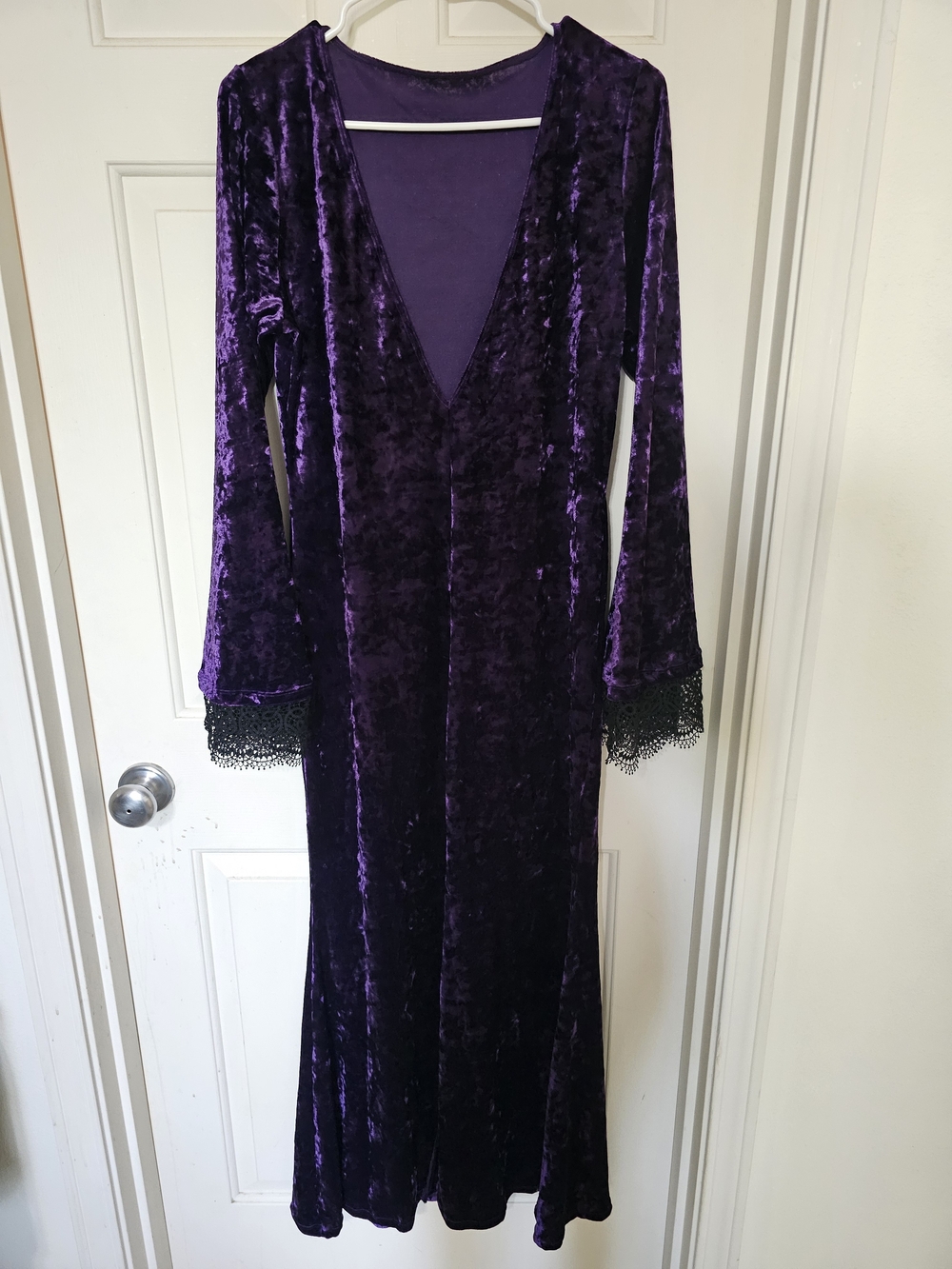 BlackMilk Purple Crushed Velvet Maxi Dress